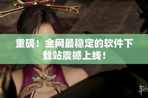 重磅！全网最稳定的软件下载站震撼上线！