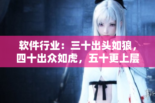软件行业：三十出头如狼，四十出众如虎，五十更上层楼
