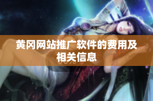 黄冈网站推广软件的费用及相关信息