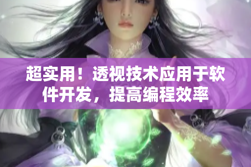 超实用！透视技术应用于软件开发，提高编程效率