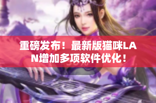 重磅发布！最新版猫咪LAN增加多项软件优化！