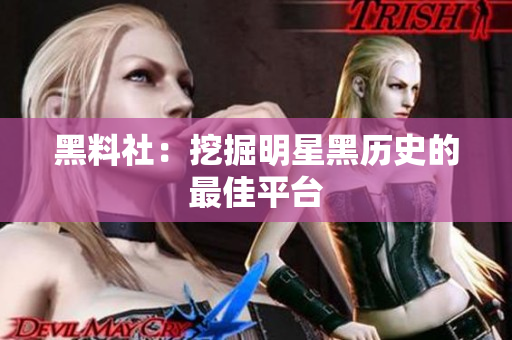 黑料社：挖掘明星黑历史的最佳平台