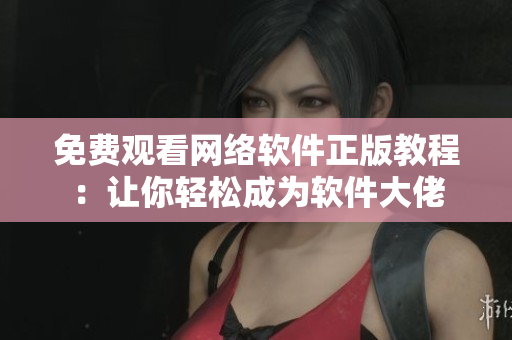 免费观看网络软件正版教程：让你轻松成为软件大佬