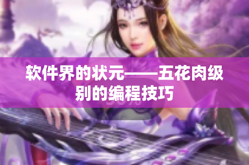 软件界的状元——五花肉级别的编程技巧