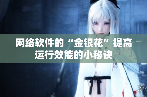 网络软件的“金银花”提高运行效能的小秘诀