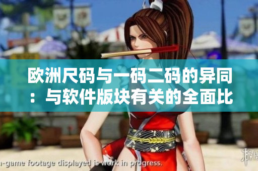 欧洲尺码与一码二码的异同：与软件版块有关的全面比较