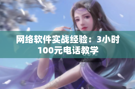 网络软件实战经验：3小时100元电话教学