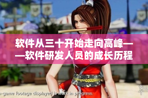 软件从三十开始走向高峰——软件研发人员的成长历程