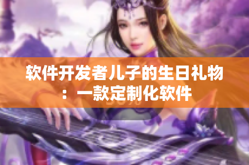 软件开发者儿子的生日礼物：一款定制化软件