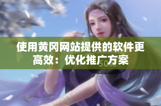 使用黄冈网站提供的软件更高效：优化推广方案