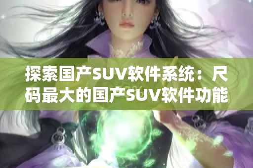 探索国产SUV软件系统：尺码最大的国产SUV软件功能测评