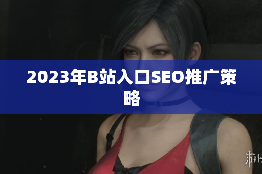 2023年B站入口SEO推广策略