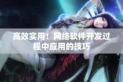 高效实用！网络软件开发过程中应用的技巧