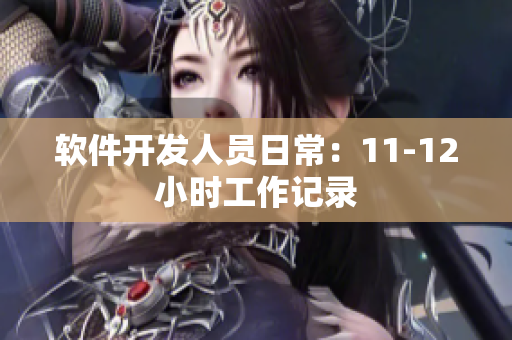 软件开发人员日常：11-12小时工作记录