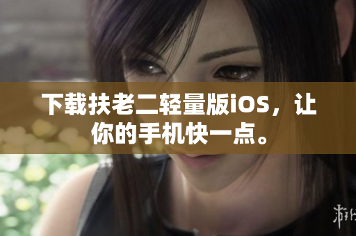 下载扶老二轻量版iOS，让你的手机快一点。