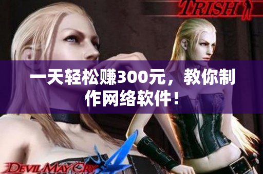 一天轻松赚300元，教你制作网络软件！
