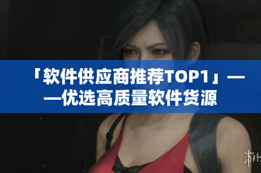 「软件供应商推荐TOP1」——优选高质量软件货源