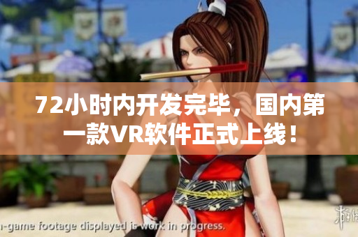 72小时内开发完毕，国内第一款VR软件正式上线！