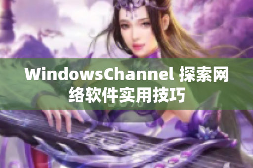 WindowsChannel 探索网络软件实用技巧