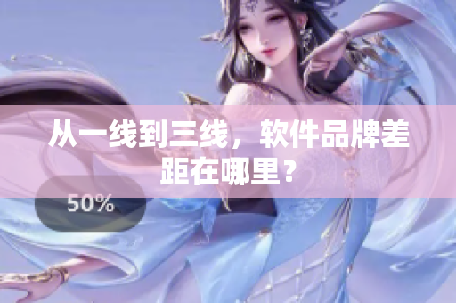从一线到三线，软件品牌差距在哪里？