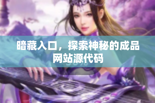 暗藏入口，探索神秘的成品网站源代码