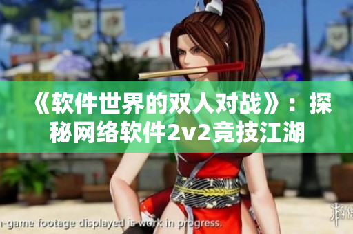 《软件世界的双人对战》：探秘网络软件2v2竞技江湖