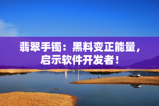 翡翠手镯：黑料变正能量，启示软件开发者！