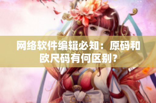 网络软件编辑必知：原码和欧尺码有何区别？