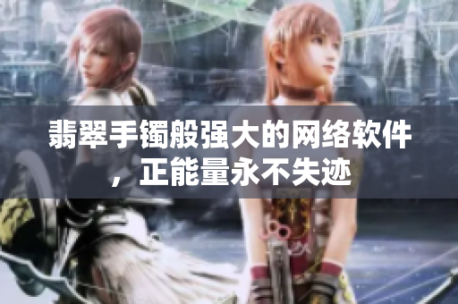 翡翠手镯般强大的网络软件，正能量永不失迹