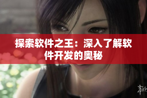 探索软件之王：深入了解软件开发的奥秘