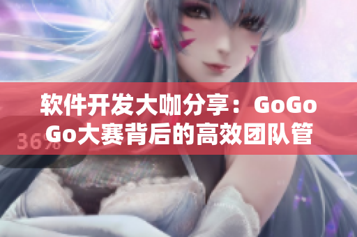 软件开发大咖分享：GoGoGo大赛背后的高效团队管理