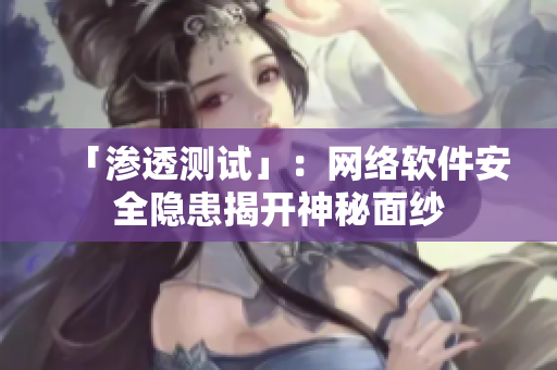 「渗透测试」：网络软件安全隐患揭开神秘面纱