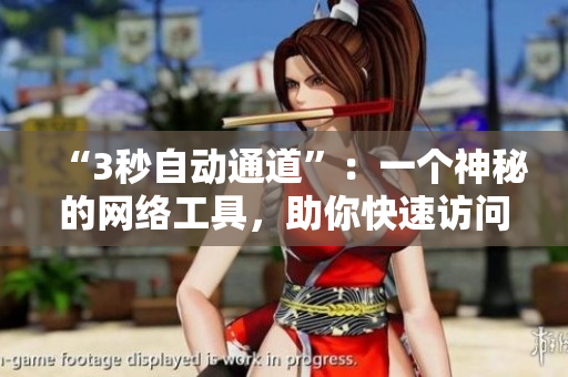 “3秒自动通道”：一个神秘的网络工具，助你快速访问！
