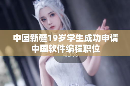 中国新疆19岁学生成功申请中国软件编程职位