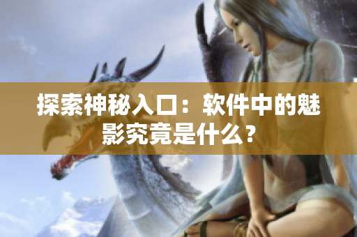 探索神秘入口：软件中的魅影究竟是什么？