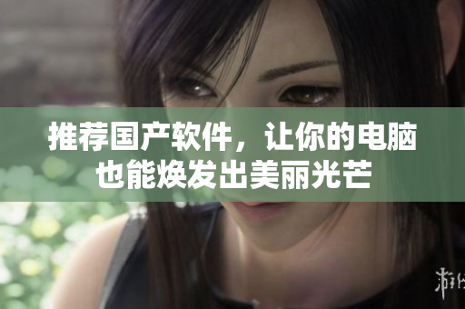 推荐国产软件，让你的电脑也能焕发出美丽光芒