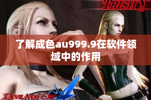 了解成色au999.9在软件领域中的作用