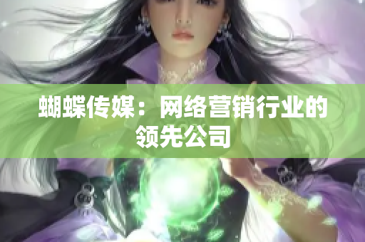 蝴蝶传媒：网络营销行业的领先公司