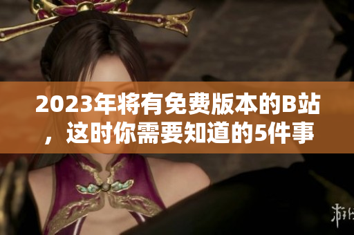 2023年将有免费版本的B站，这时你需要知道的5件事情