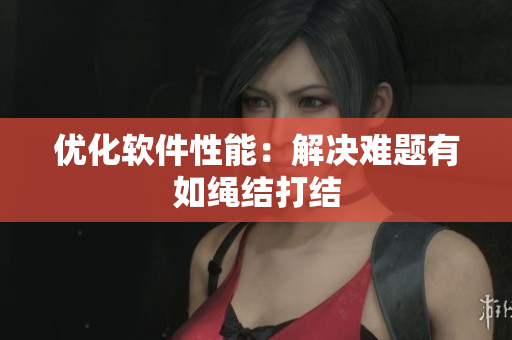 优化软件性能：解决难题有如绳结打结