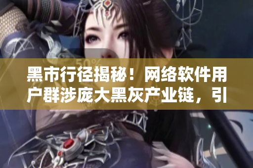 黑市行径揭秘！网络软件用户群涉庞大黑灰产业链，引热议