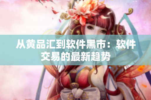 从黄品汇到软件黑市：软件交易的最新趋势