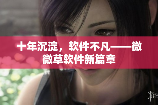 十年沉淀，软件不凡——微微草软件新篇章