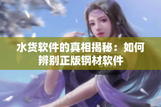 水货软件的真相揭秘：如何辨别正版钢材软件