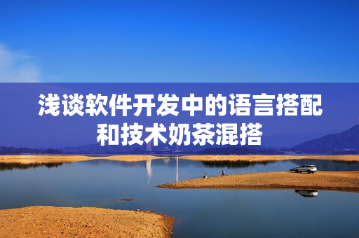 浅谈软件开发中的语言搭配和技术奶茶混搭