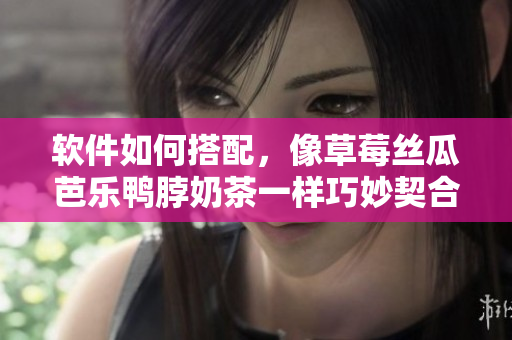 软件如何搭配，像草莓丝瓜芭乐鸭脖奶茶一样巧妙契合