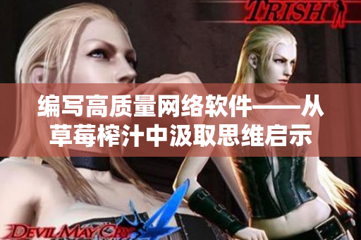 编写高质量网络软件——从草莓榨汁中汲取思维启示
