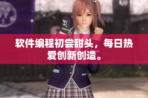 软件编程初尝甜头，每日热爱创新创造。