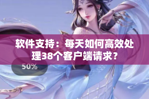 软件支持：每天如何高效处理38个客户端请求？
