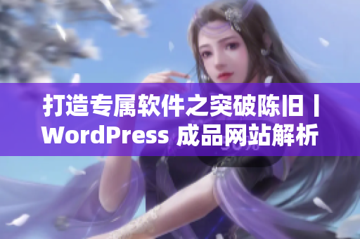 打造专属软件之突破陈旧丨WordPress 成品网站解析